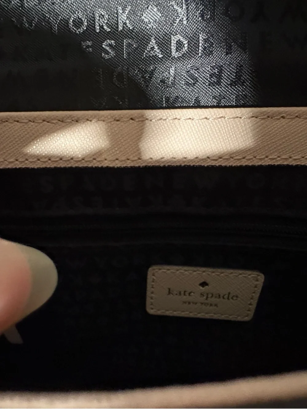 kate spade Black and Blush Chain Shoulder Bag - Picture 4 of 4